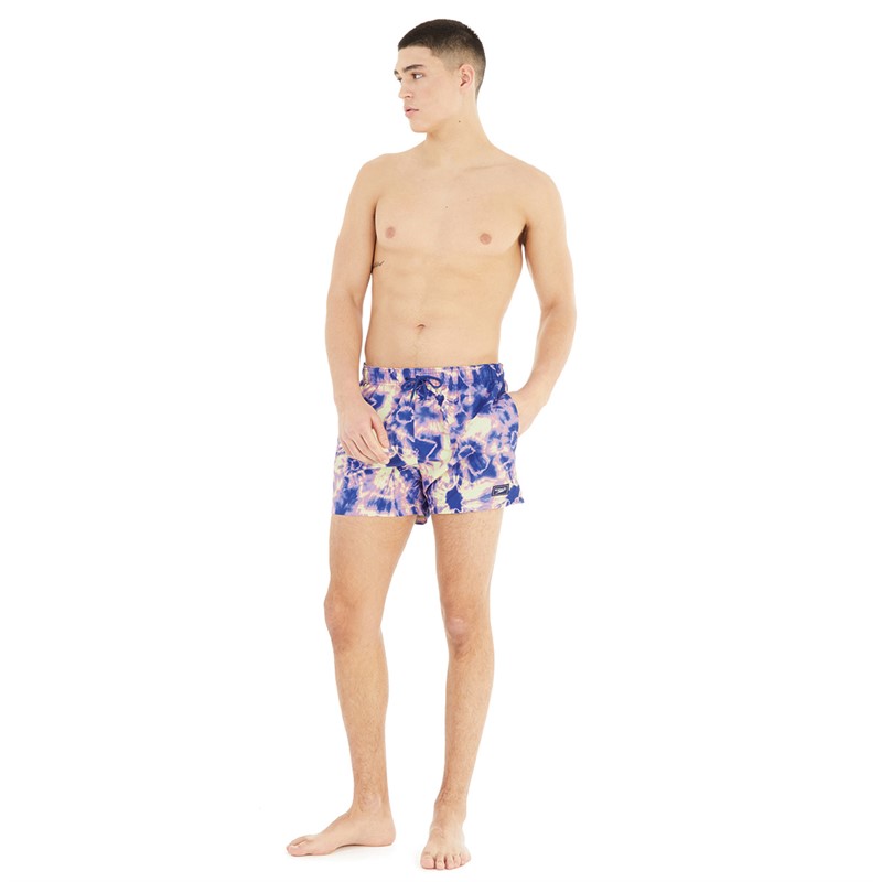 Speedo Mens Digital Print 14 Inch Watershort Blue/Purple