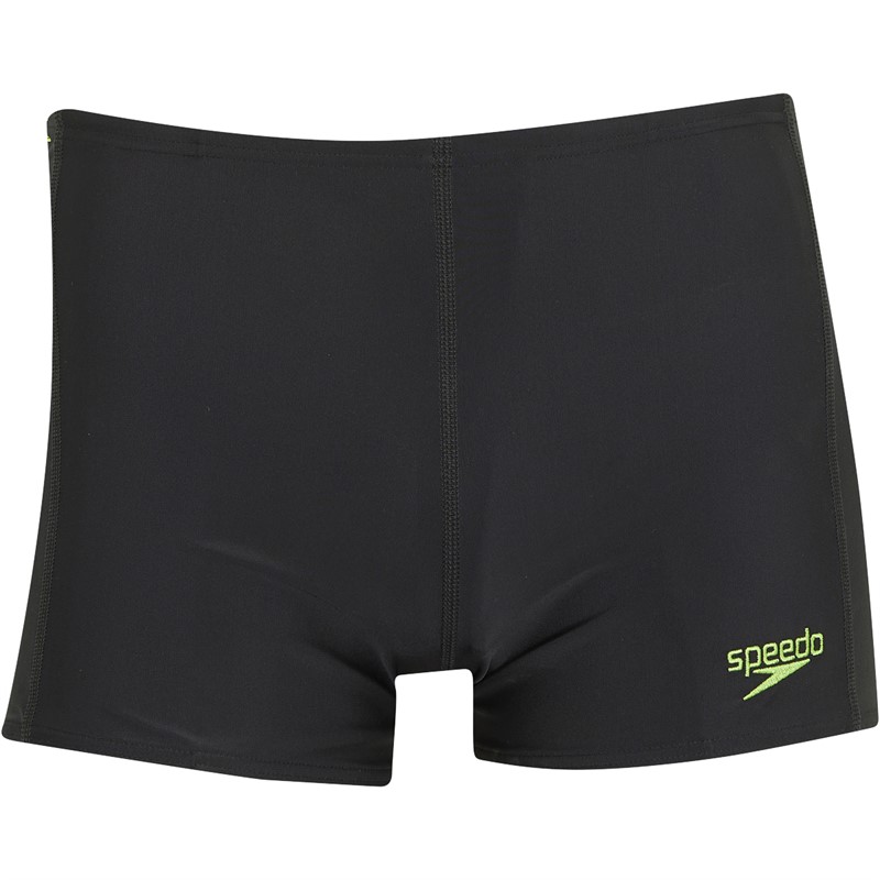 Speedo Mens Tech Panel Aquashorts Black/Green