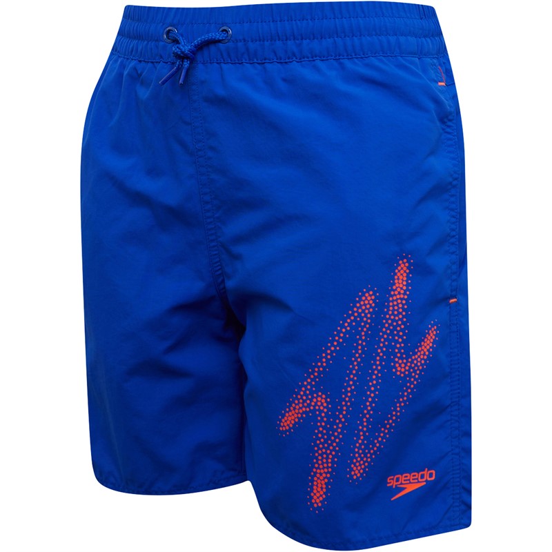 Speedo Boys Hyperboom Placement 15 Watershorts Blue/Orange