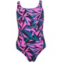 Speedo Girls Hyperboom Medalist Swimsuit Pink/Green