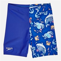 Speedo Boys Digital All-Over Print Jammer Shorts Imperial Blue/Picton Blue