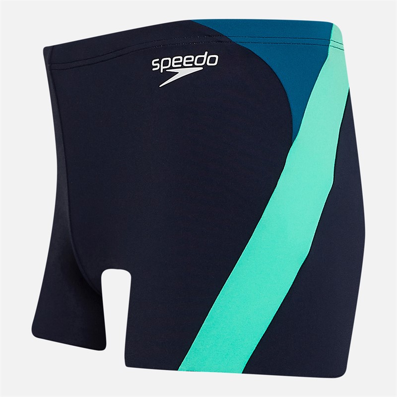 Speedo Mens Hyperboom Logo Splice Aquashorts Navy