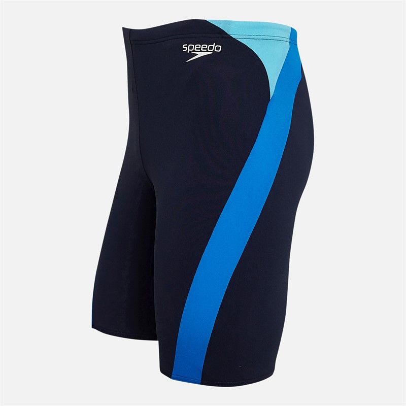 Speedo Mens Hyperboom Logo Splice Jammer Navy