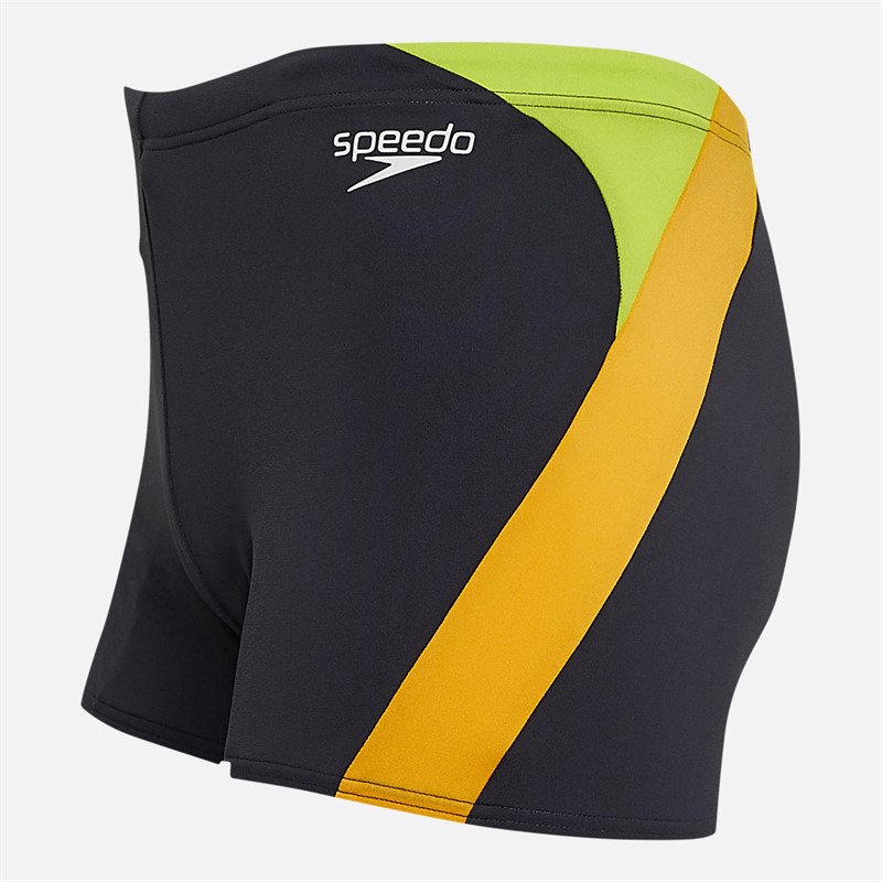 Speedo Mens Hyperboom Logo Splice Aquashorts Light Grey