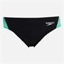 Speedo Mens Hyperboom Logo Splice 7cm Swimming Briefs Black