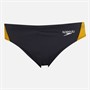 Speedo Mens Hyperboom Logo Splice 7cm Swimming Briefs Light Grey