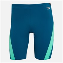 Speedo Mens Hyperboom Logo Splice Jammers Blue