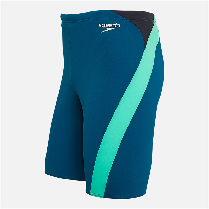 Speedo Mens Hyperboom Logo Splice Jammers Blue