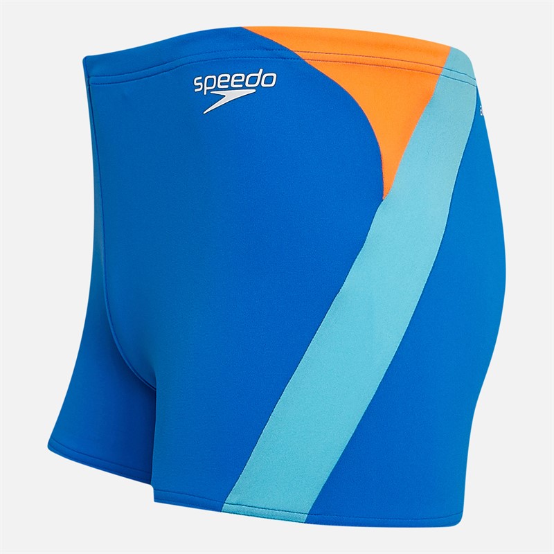 Speedo Mens Hyperboom Logo Splice Aquashorts Blue