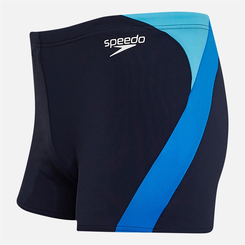 Speedo Mens Hyperboom Logo Splice Aquashorts Navy