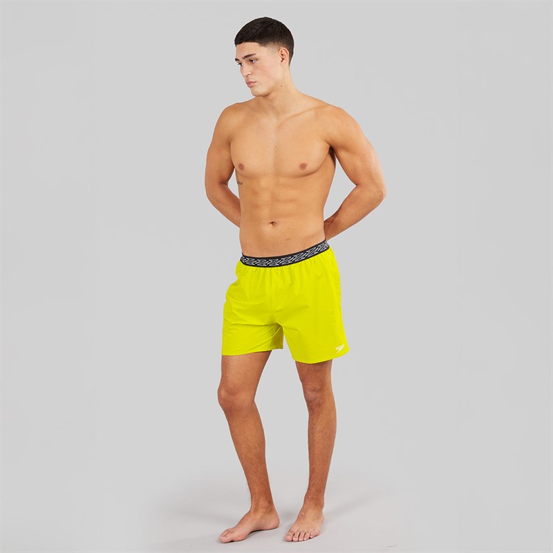 Speedo Mens Hyperboom Band 16 Inch Watershort Swim Shorts Bitter Lime