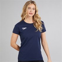 Speedo Womens Club Plain T-Shirt Navy