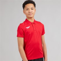 Speedo Junior Club Dry Polo Shirt Flag Red