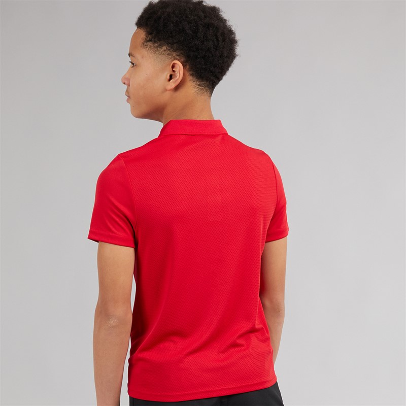 Speedo Junior Club Dry Polo Shirt Flag Red