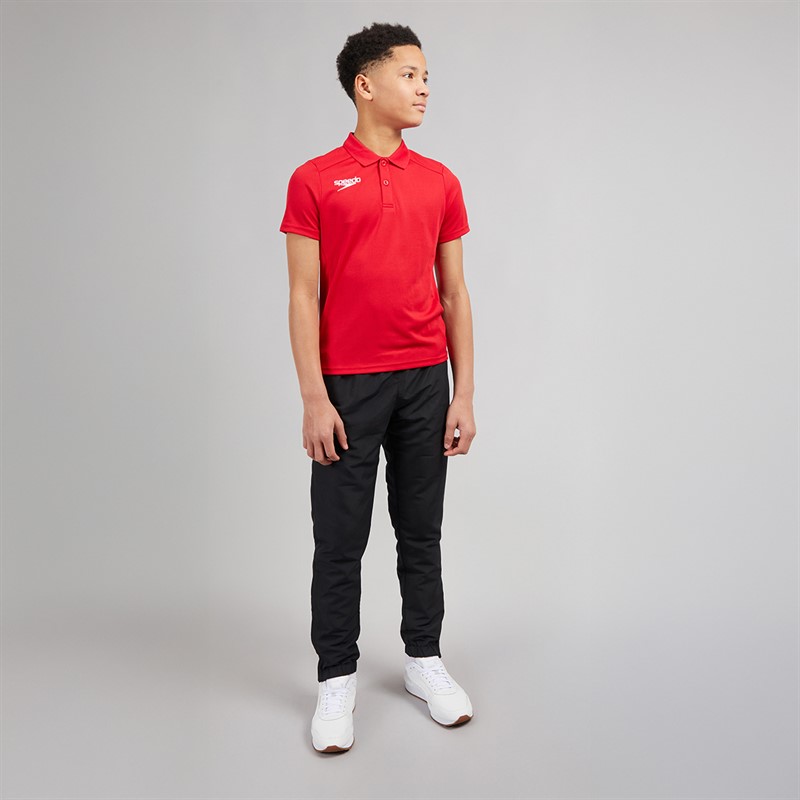 Speedo Junior Club Dry Polo Shirt Flag Red