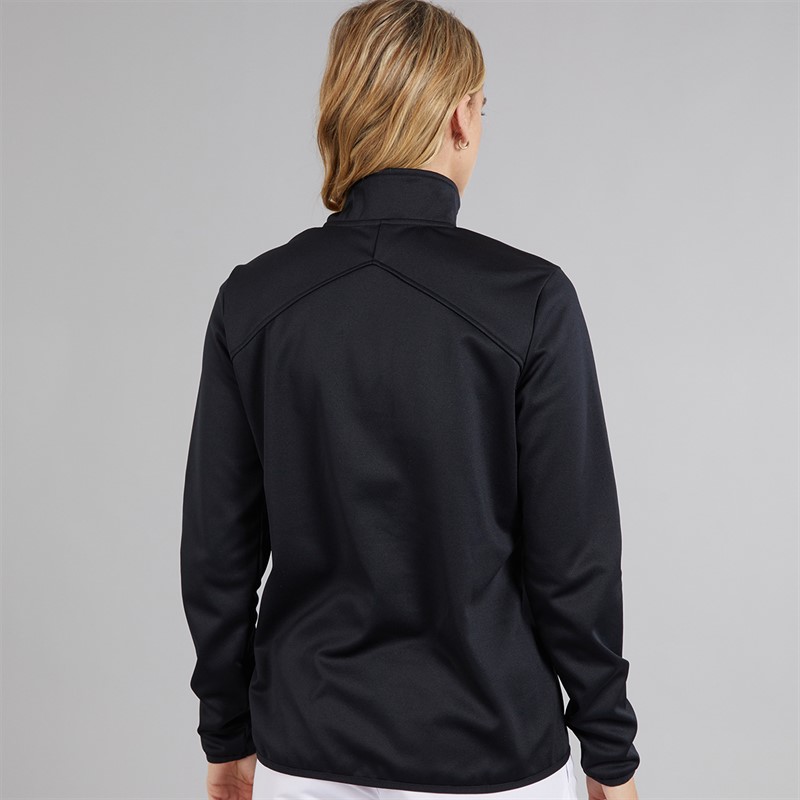 Speedo Womens Club 1/2 Zip Mid Layer Training Top Black