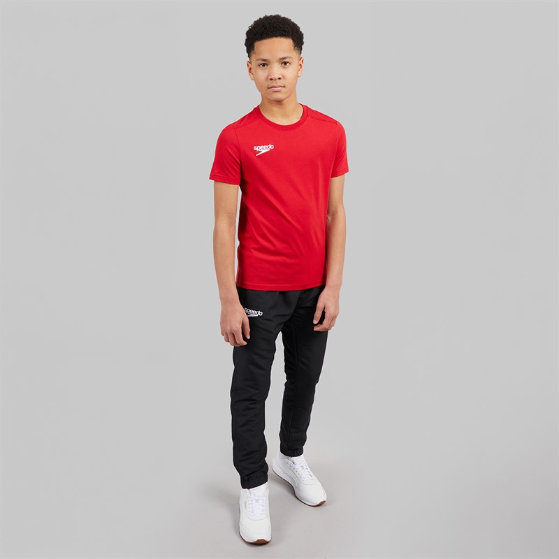 Speedo Junior Club Plain T-Shirt Flag Red