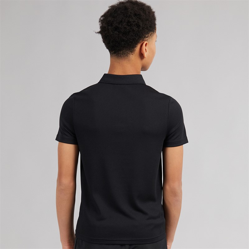 Speedo Junior Club Dry Polo Shirt Black