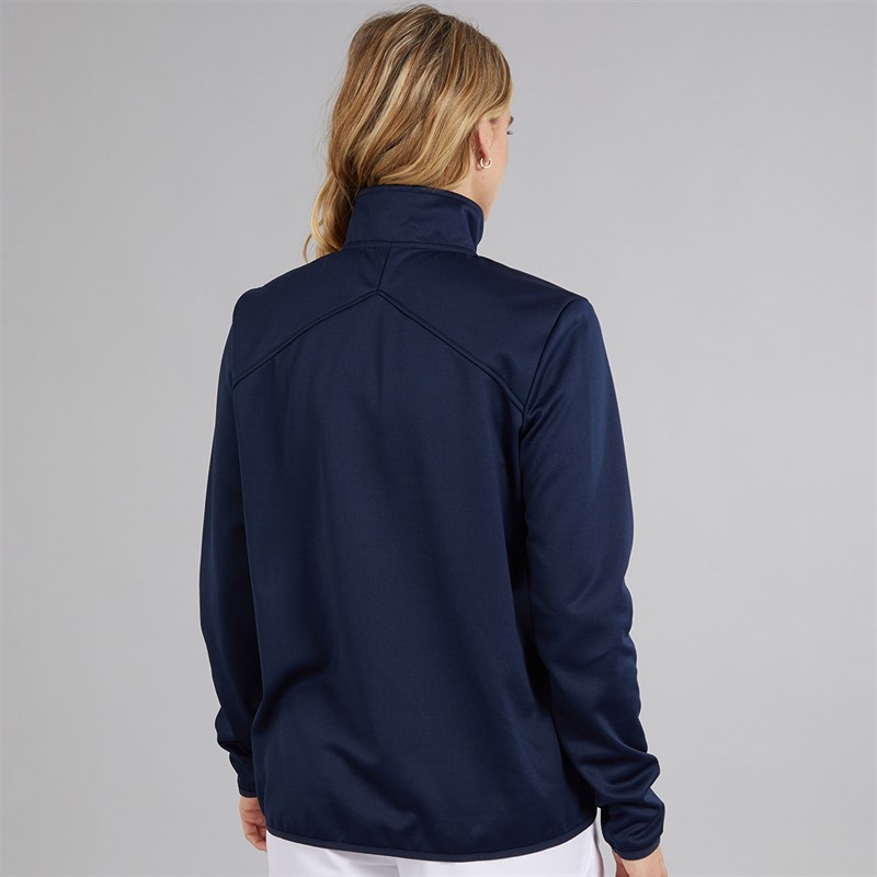 Speedo Womens Club 1/2 Zip Mid Layer Training Top Navy