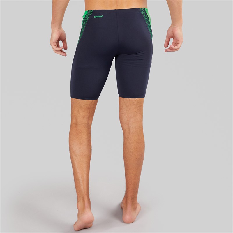 Speedo Mens Hyperboom Splice Jammer Swim Shorts Navy/Grey