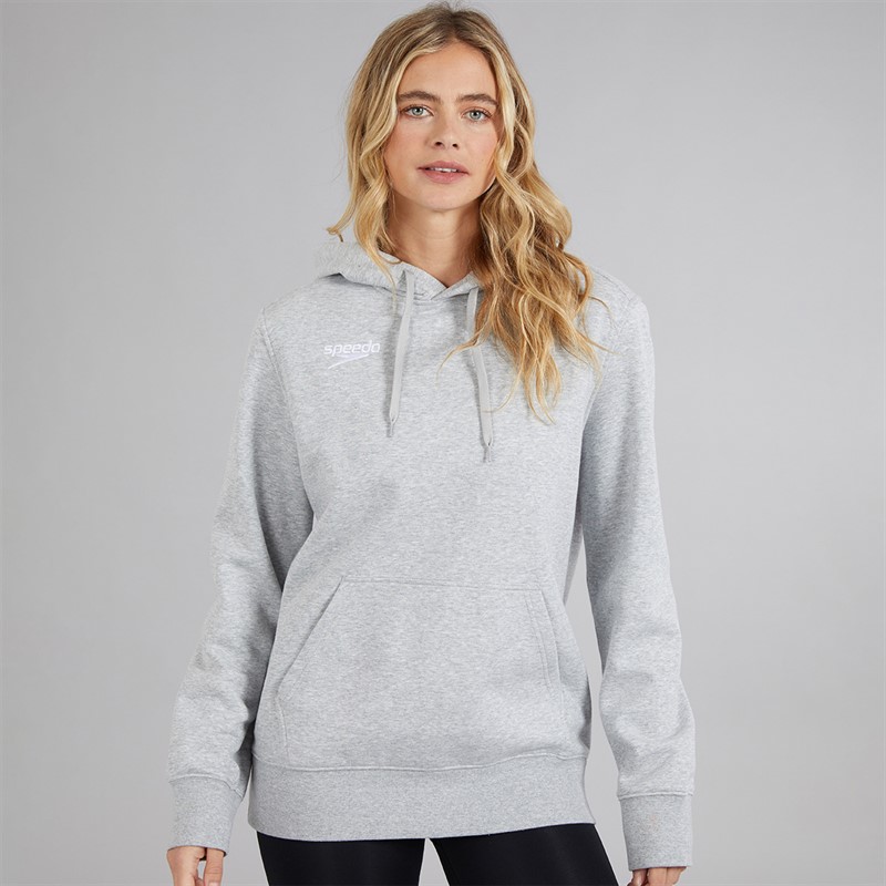 Speedo Womens Club Hoodie Grey Marl