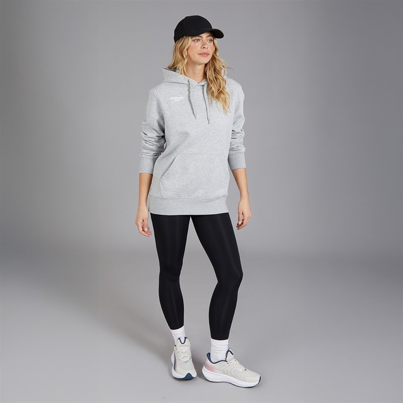 Speedo Womens Club Hoodie Grey Marl