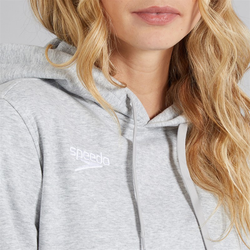 Speedo Womens Club Hoodie Grey Marl
