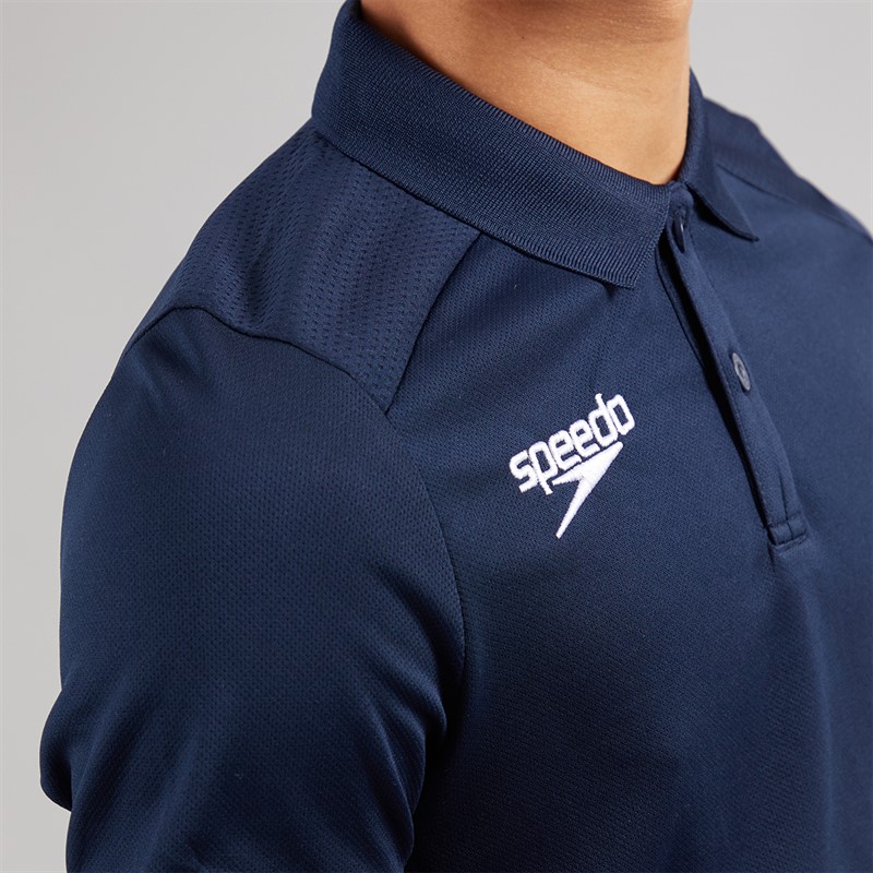 Speedo Junior Club Dry Polo Shirt Navy