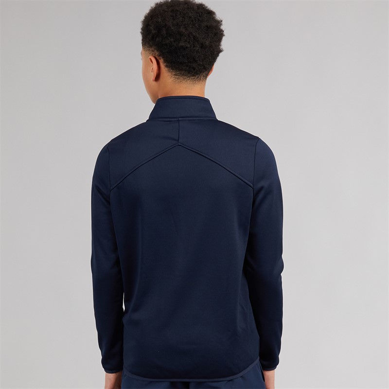 Speedo Junior Club 1/2 Zip Mid Layer Training Top Navy