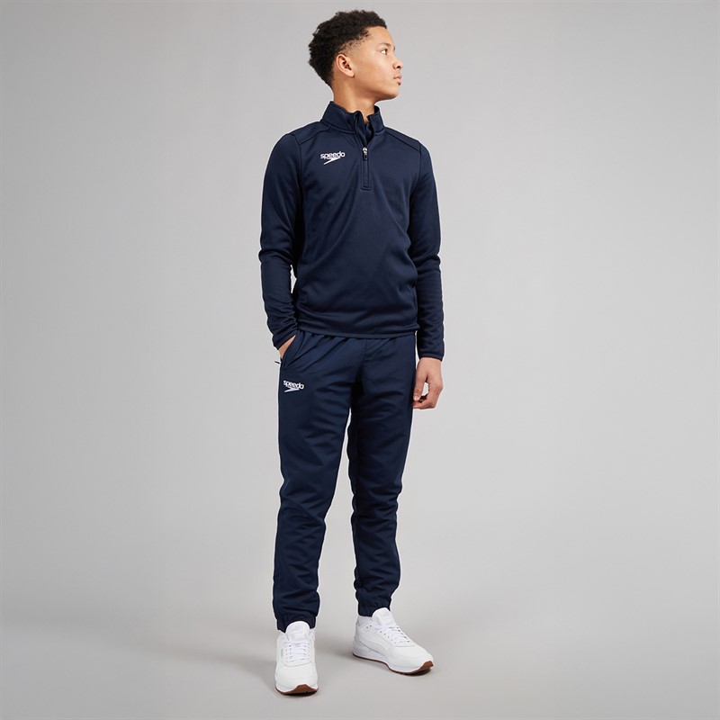 Speedo Junior Club 1/2 Zip Mid Layer Training Top Navy