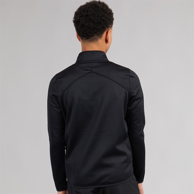 Speedo Junior Club 1/2 Zip Mid Layer Training Top Black