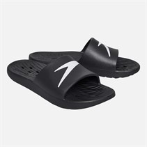 Speedo Mens Logo Slides Black