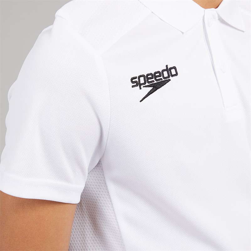 Speedo Junior Club Dry Polo Shirt White