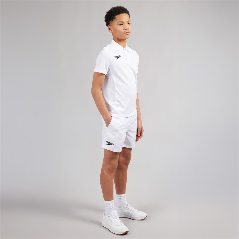 Speedo Junior Club Dry Polo Shirt White