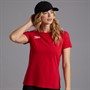 Speedo Womens Club Plain T-Shirt Flag Red