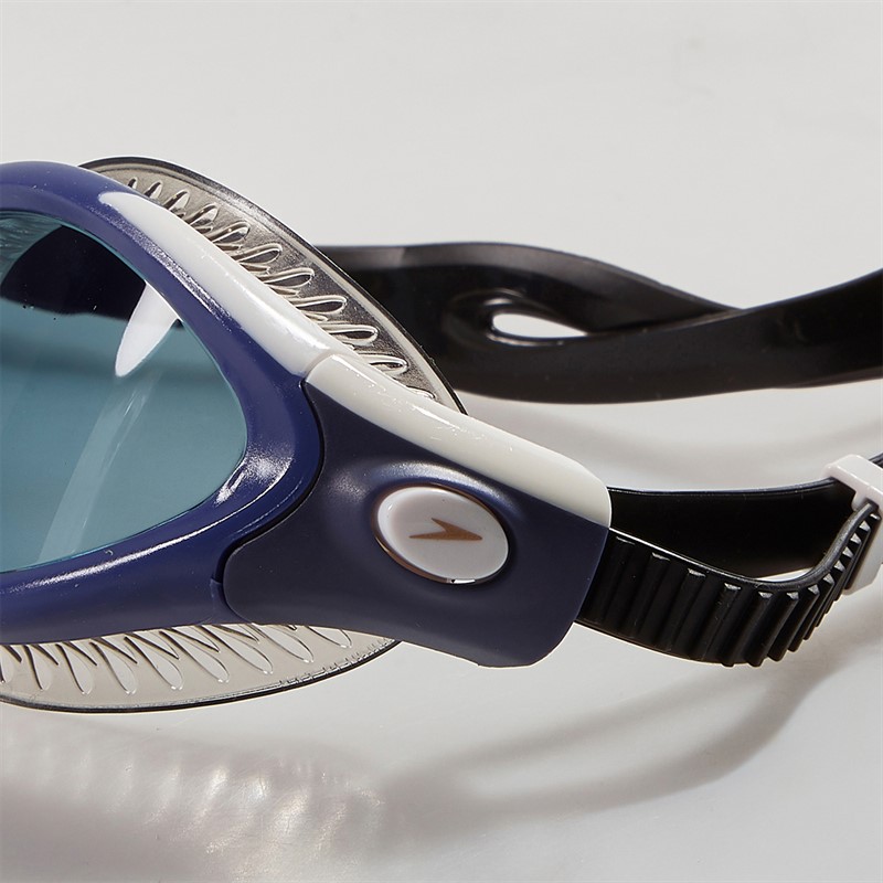 Speedo Womens Futura Biofuse Flexiseal Dual 2.0 Swimming Goggles Black/Marine Navy/Light Smoke
