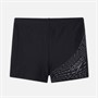 Speedo Junior Boys Medley Logo Aqua Shorts Black/Usa Charcoal