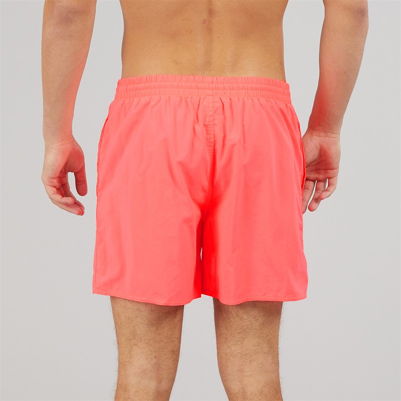Speedo Mens Essentials 16 Inch Water Shorts Black/Neon Coral