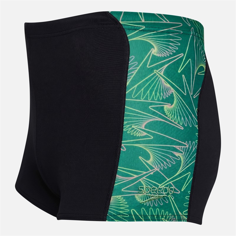 Speedo Mens Hyperboom Panel Aqua Shorts Turquoise Gem