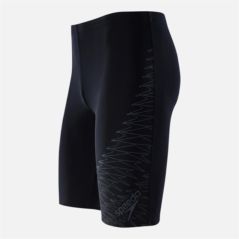 Speedo Mens Medley Logo Jammers Grey Lead/Black