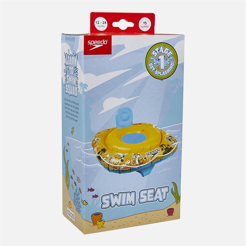 Speedo Infant Swim Seat 1-2 Years Bright Yellow/Black/Azure Blue
