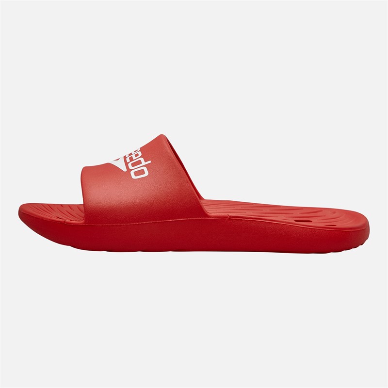 Speedo Mens Slides Federation Red/White
