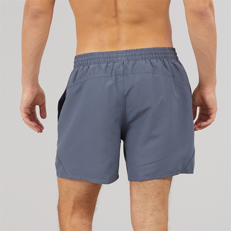 Speedo Mens Hyperboom Splice 16 Inch Swim Shorts Grey Lead/Black