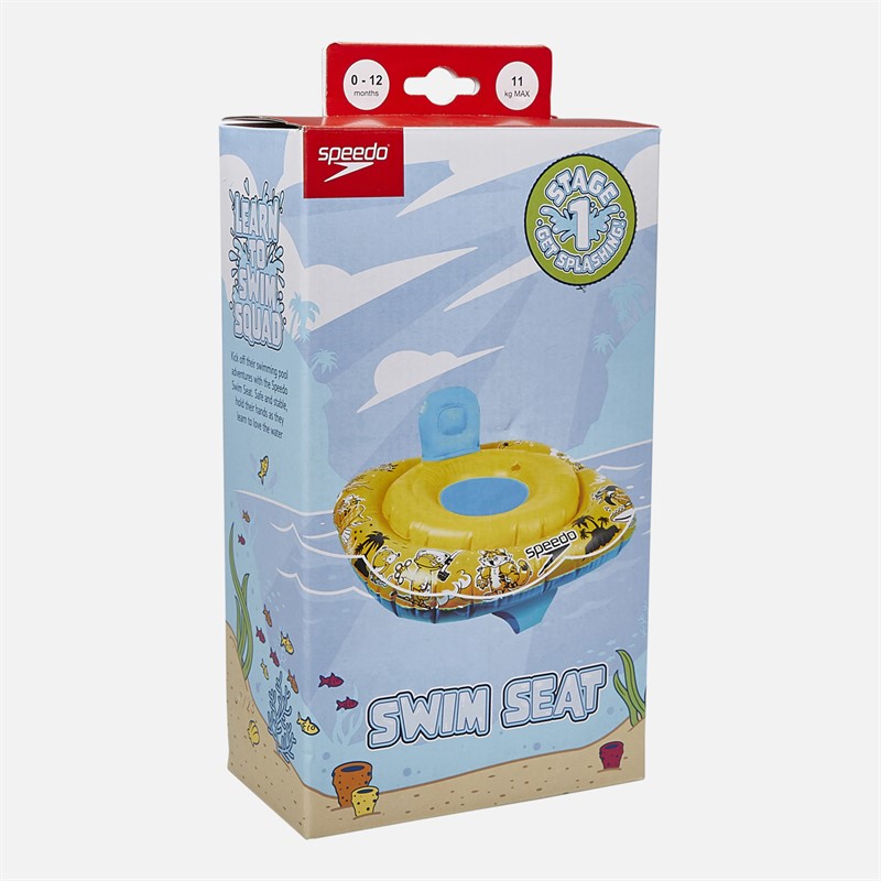 Speedo Infant Swim Seat 0-1 Years Bright Yellow/Black/Azure Blue