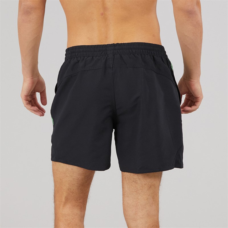 Speedo Mens Hyperboom Splice 16 Inch Swim Shorts Black/Alfalfa Green