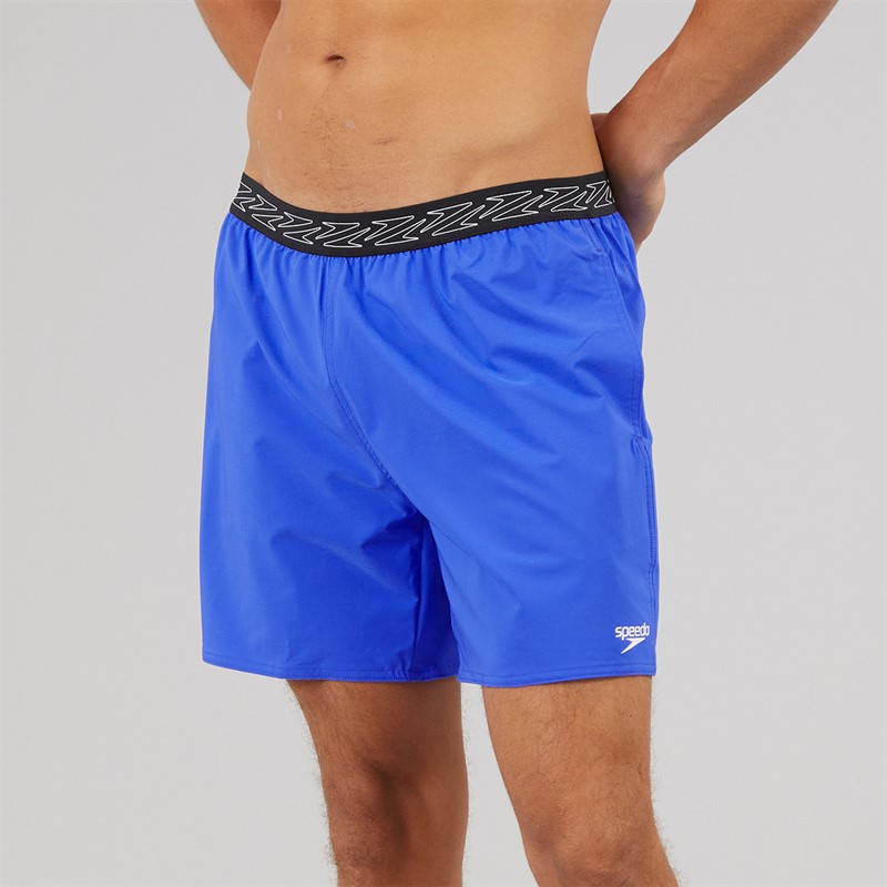 Speedo Mens Hyperboom Band 16 Inch Swim Shorts Cobalt Pop