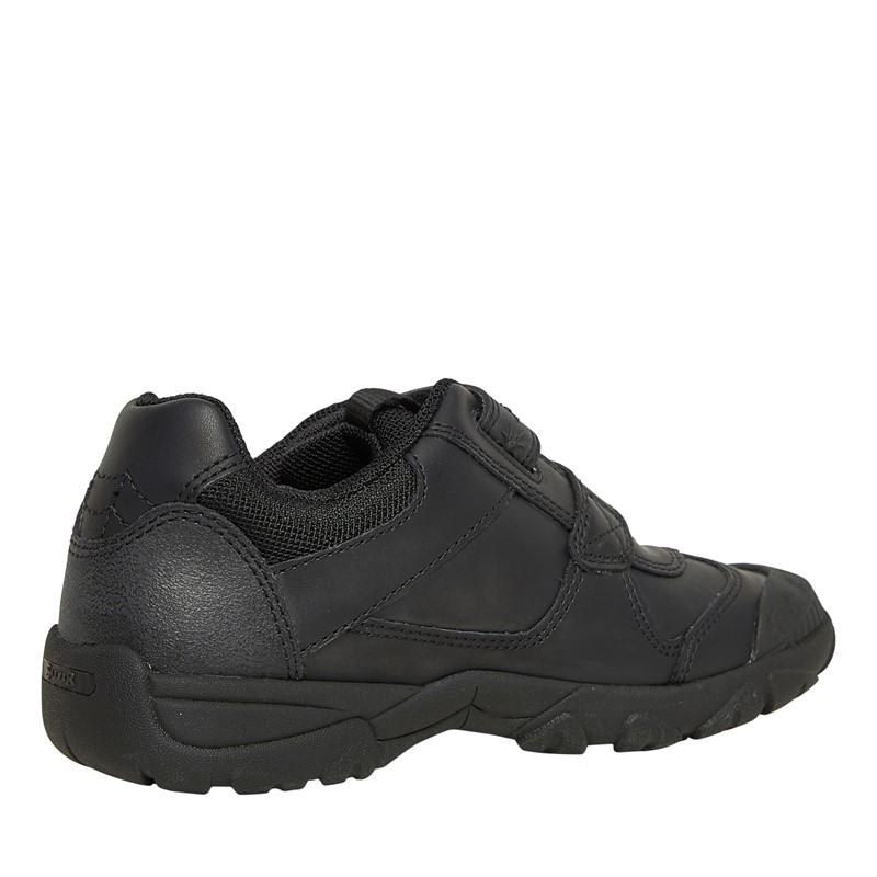 Start-Rite Boys Tarantula Narrow Fit Shoes Black Leather