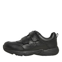 Start-Rite Junior Boys Meteor Standard Fit Shoes Black Leather