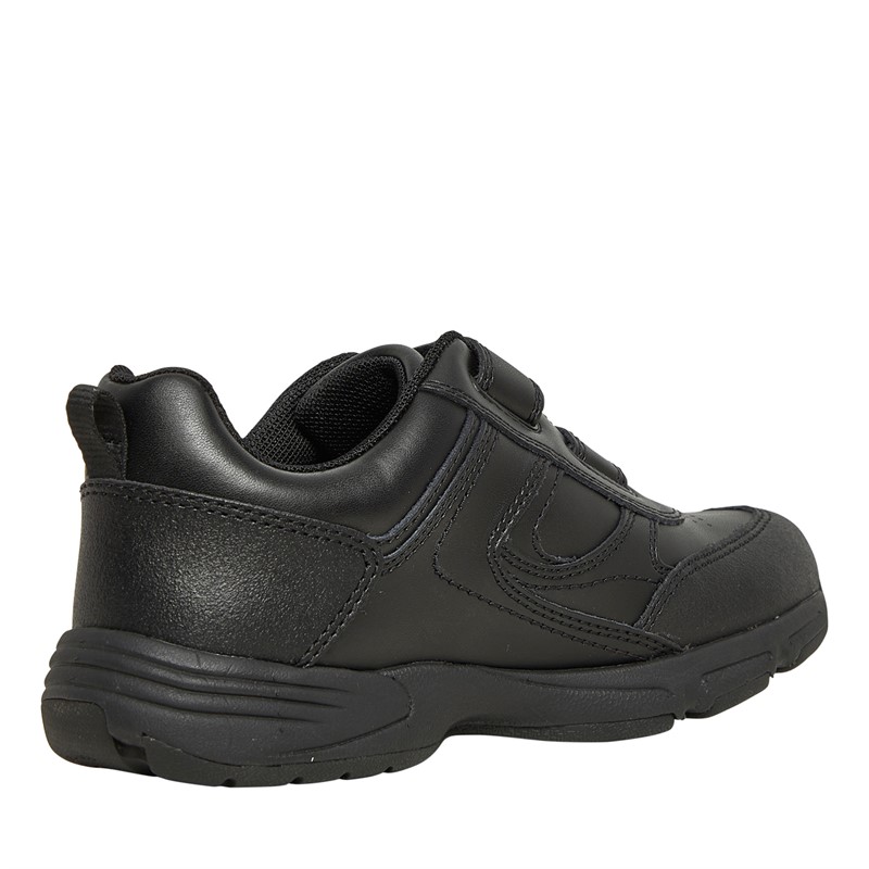 Start-Rite Junior Boys Meteor Standard Fit Shoes Black Leather