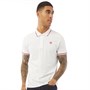 Sergio Tacchini Mens Iconic Stripe Small Logo Polo White/Red